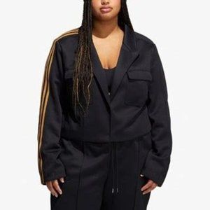 Ivy Park x Adidas Black Gold Cropped Blazer